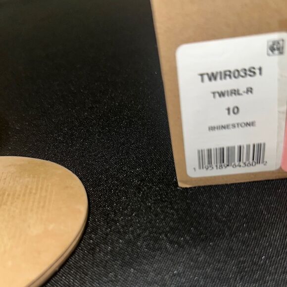 Steve Madden Silver Crystal Sandals w/ Ankle Straps Size 10 - Picture 10 of 10